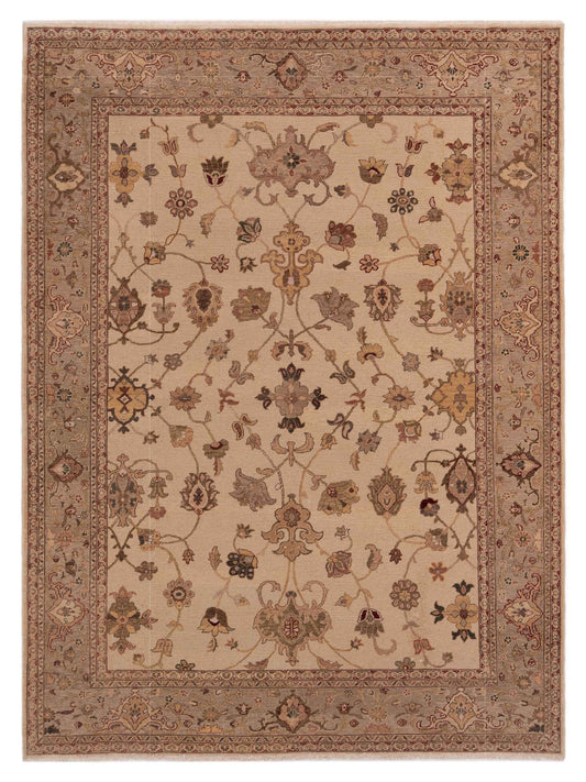 Pasha Turkish Elvan  Ivory Silver Traditional