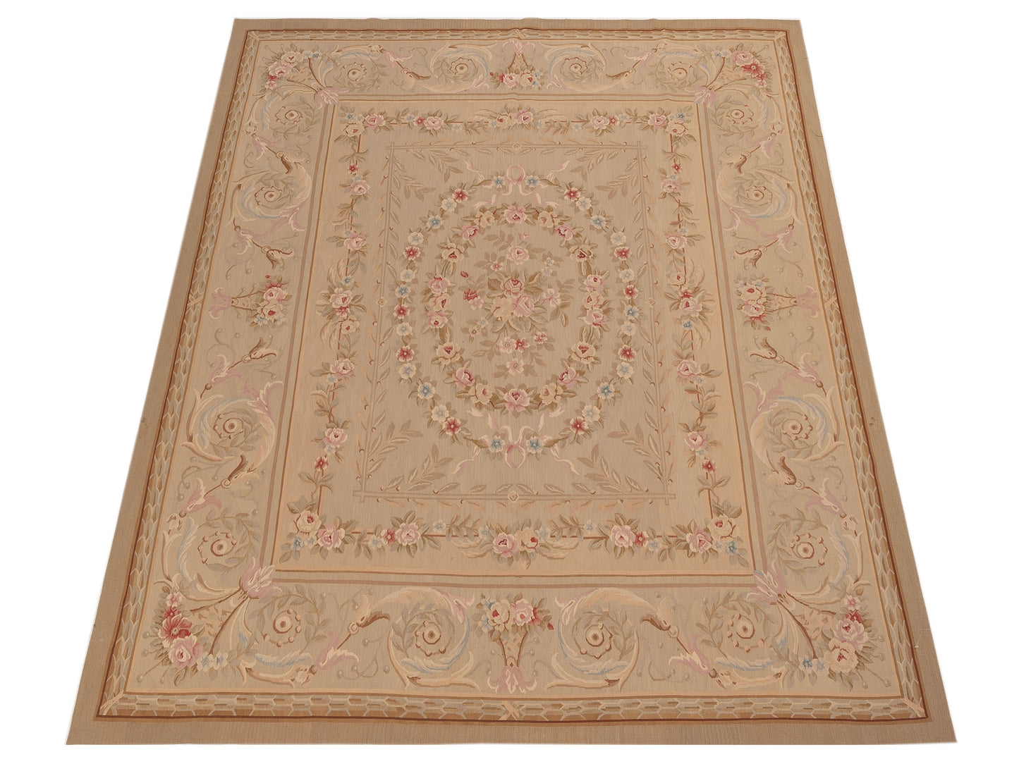 Florienne Cream Cream 7.9x9.11 Hand Knotted Rug