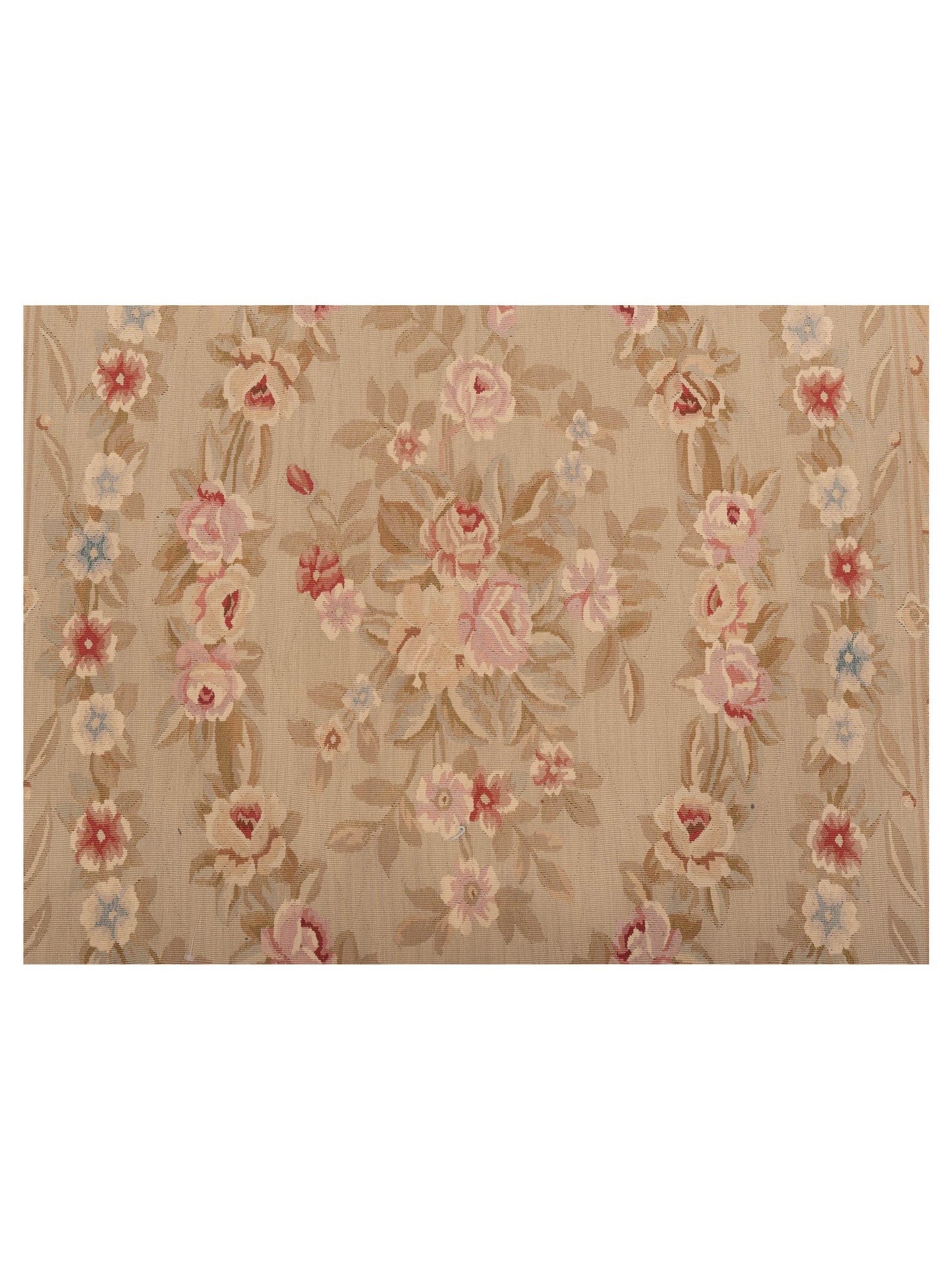 Florienne Cream Cream 7.9x9.11 Hand Knotted Rug