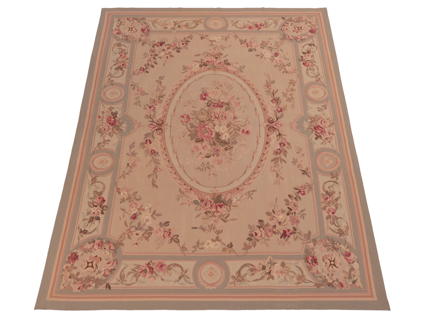 Florienne Cream Silver 7.10x10.8 Hand Knotted Rug