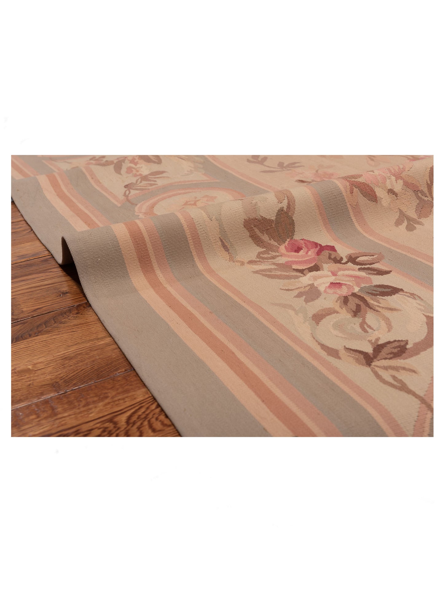 Florienne Cream Silver 7.10x10.8 Hand Knotted Rug