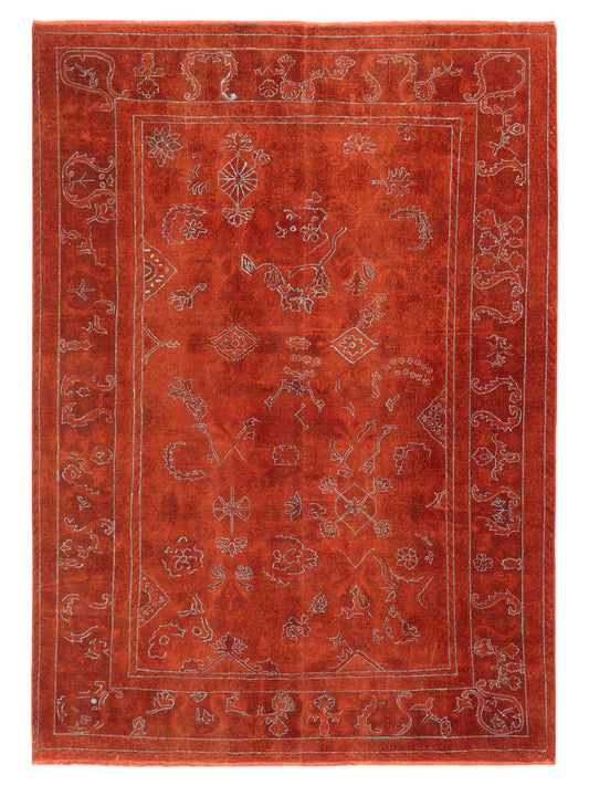 Pasha Vintage  Orange  Contemporary