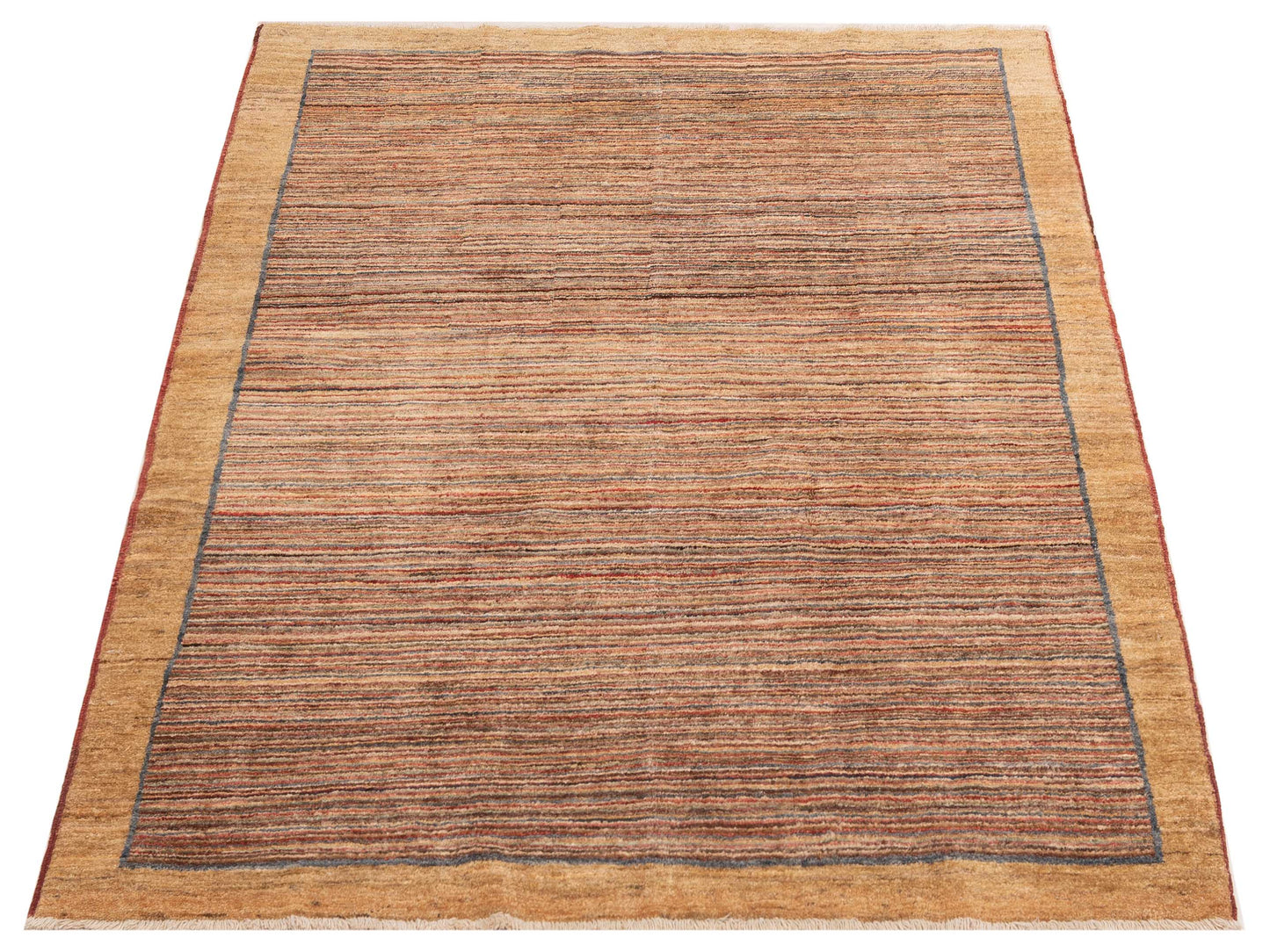 Gabbeh Multi 4.11x6.4 Hand Knotted Rug