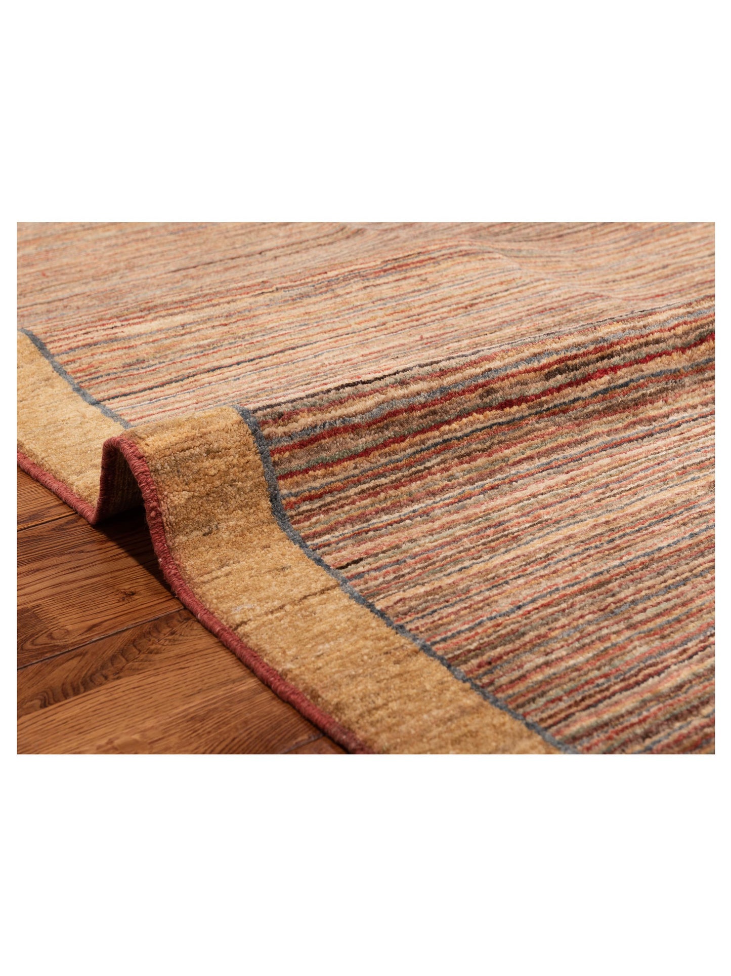 Gabbeh Multi 4.11x6.4 Hand Knotted Rug