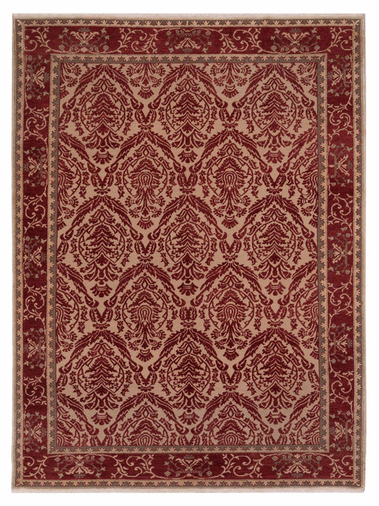 Pasha Turkish Elvan  Beige Red Traditional