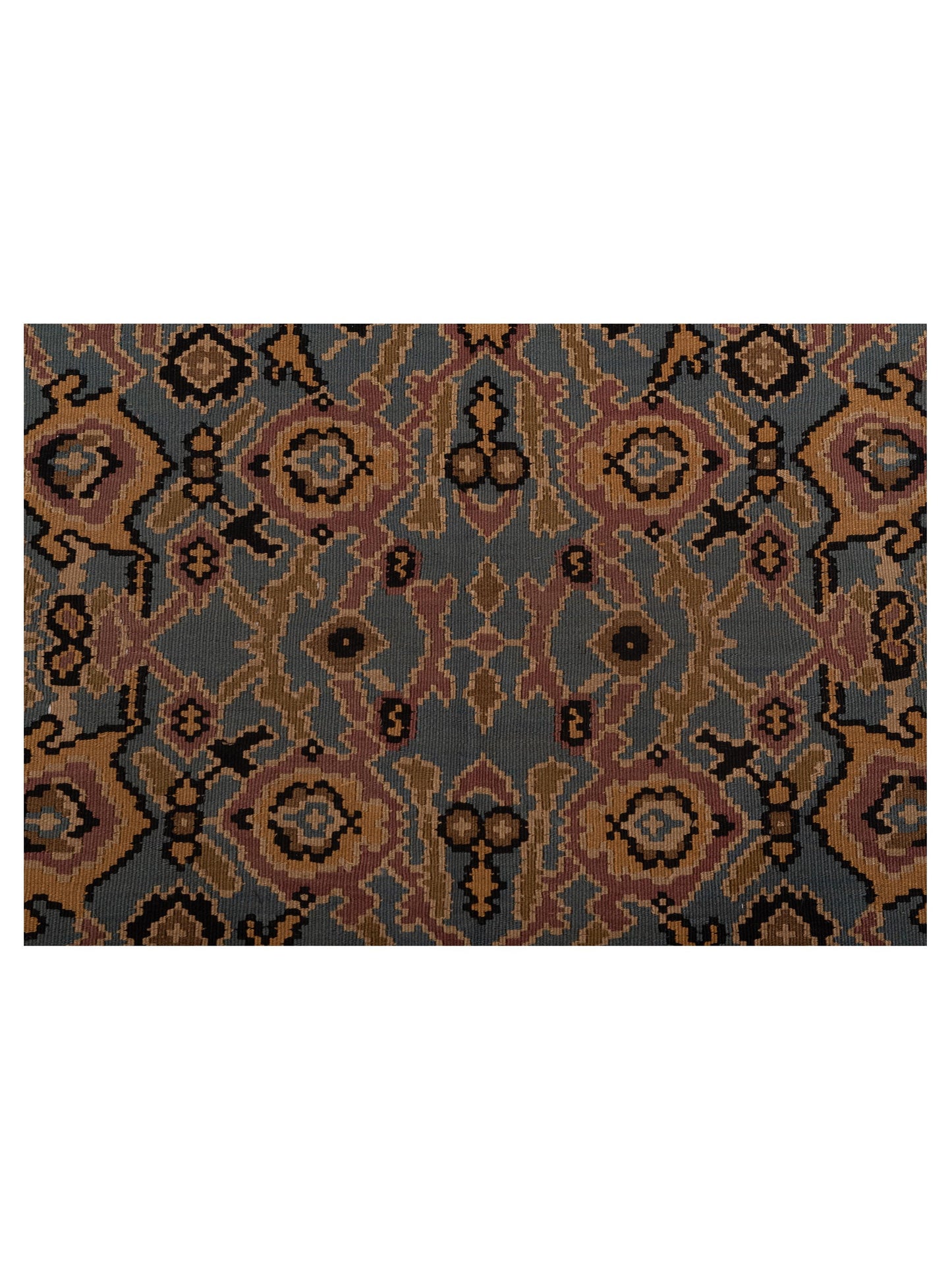 Kilvana Blue Ivory 8.4x9.9 Hand Woven Rug