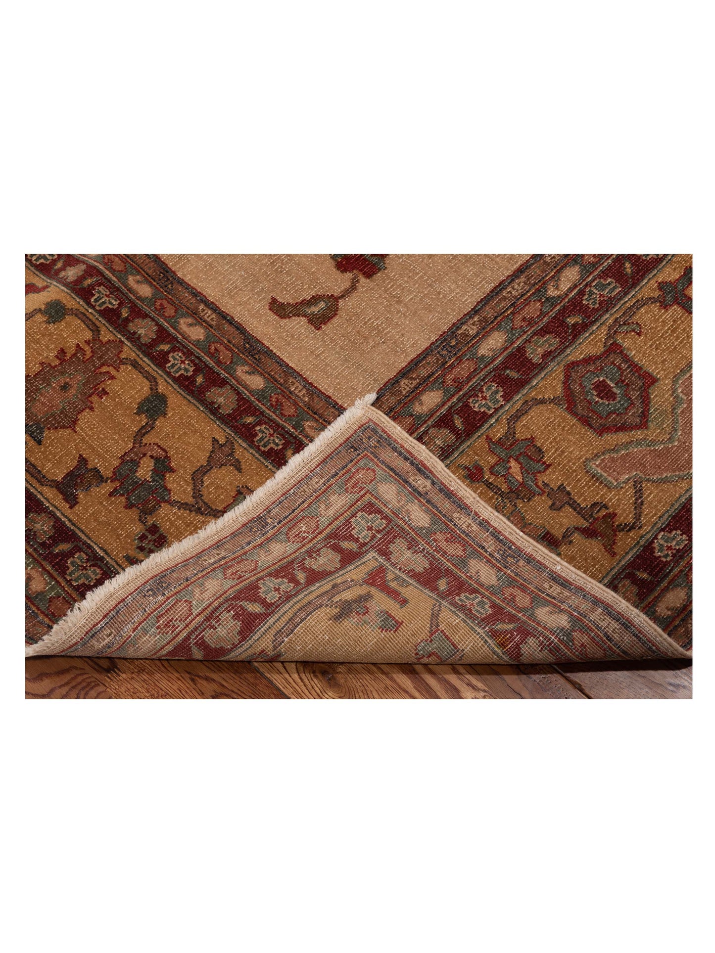 Elvaria Beige Gold 7.10x10.1 Hand Knotted Rug