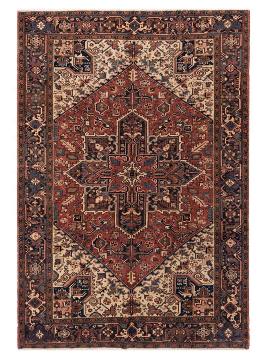 Pasha Antique Heirloom  Red Brown Traditional