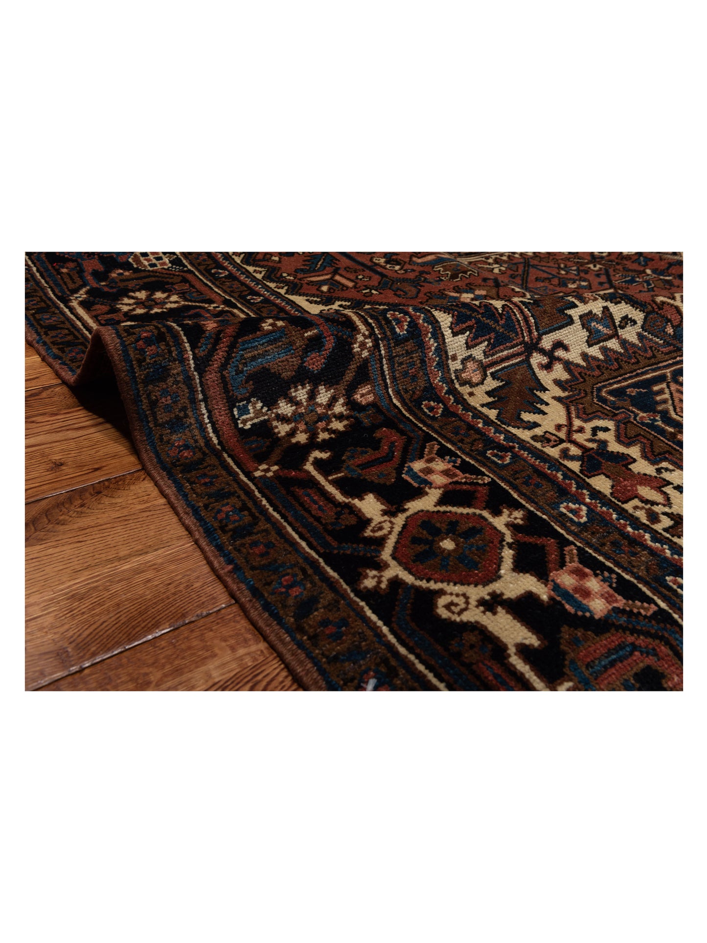 Antiqua Heirloom Rust Charcoal 8.6x10.8 Hand Knotted Rug