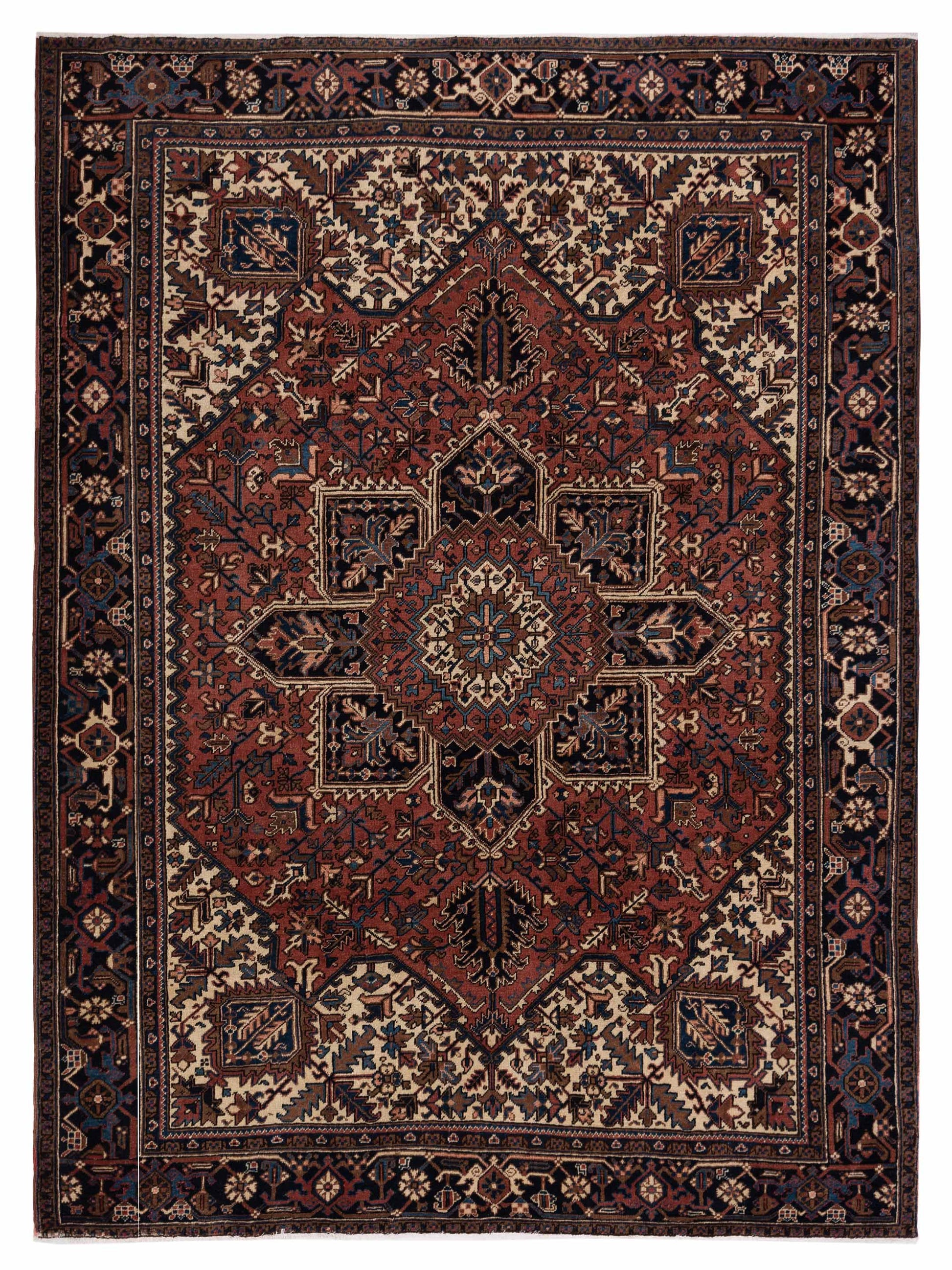 Pasha Antique Heirloom  Rust Charcoal Traditional