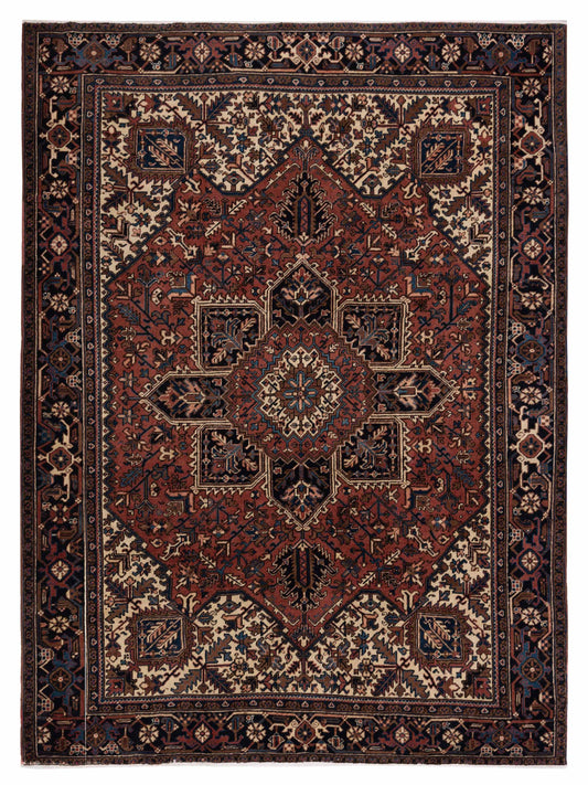Pasha Antique Heirloom  Rust Charcoal Traditional