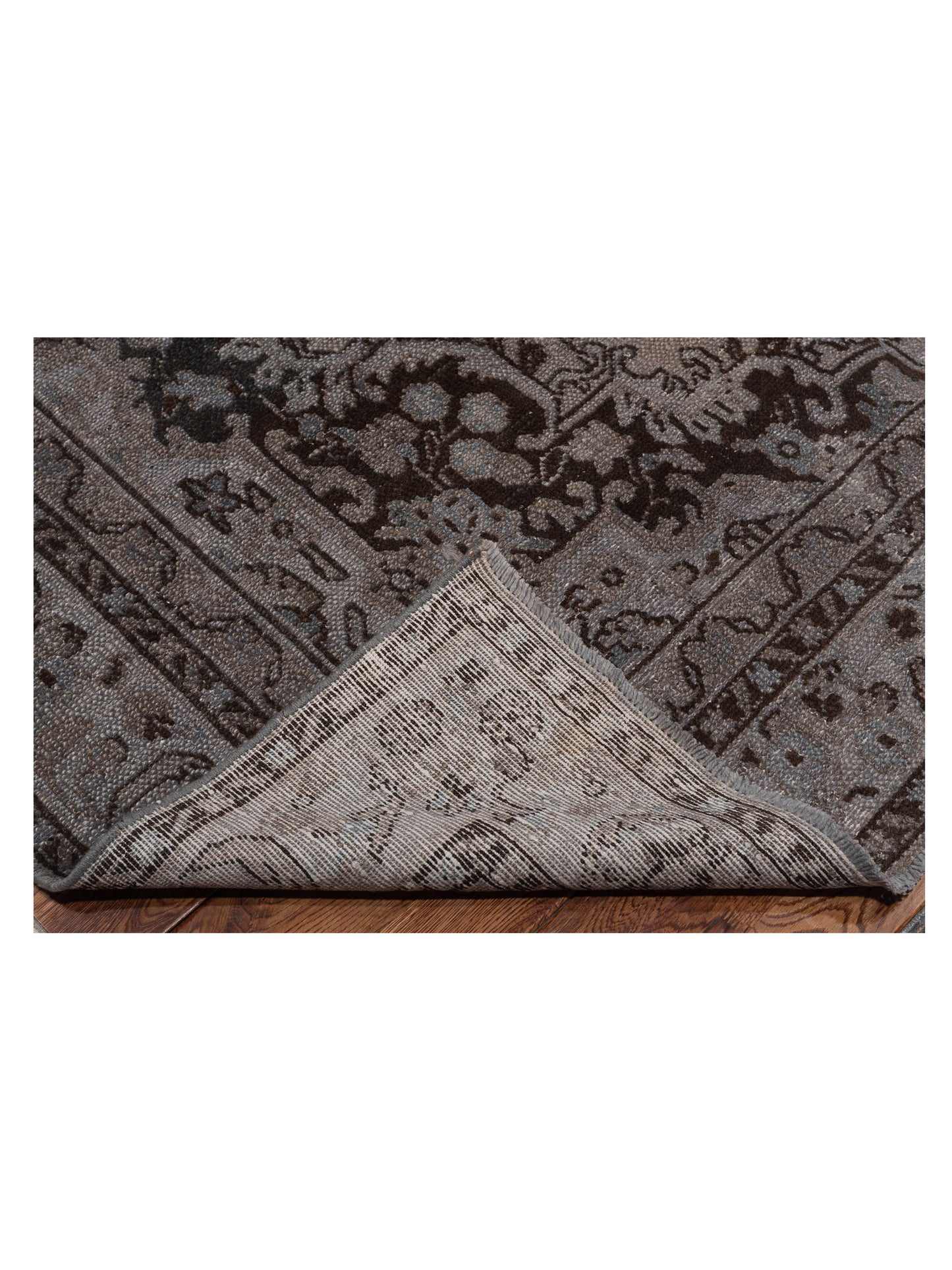 Vintage Gray 8.7x11.8 Hand Knotted Rug