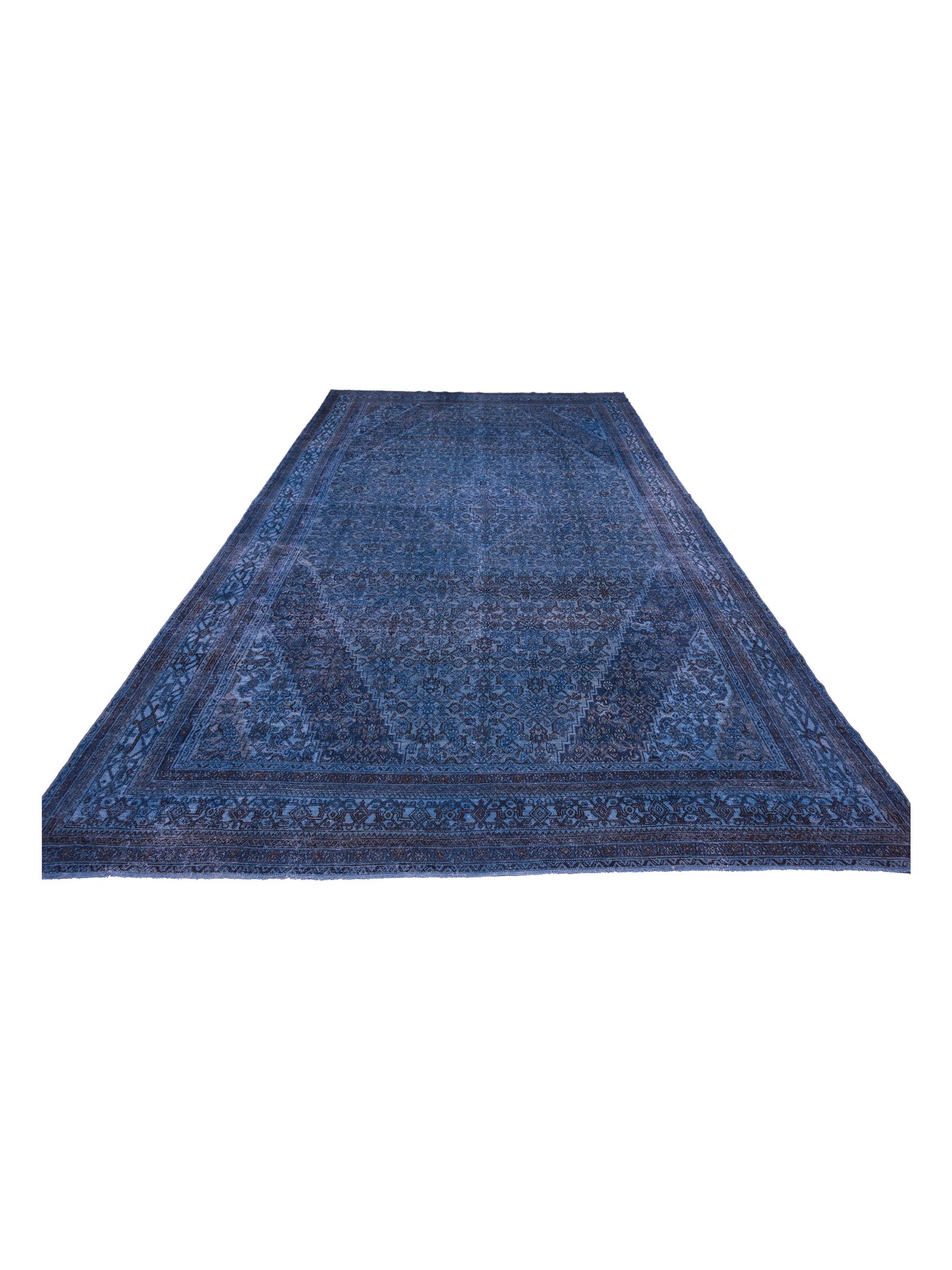 Vintage Blue 11x18.3 Hand Knotted Rug