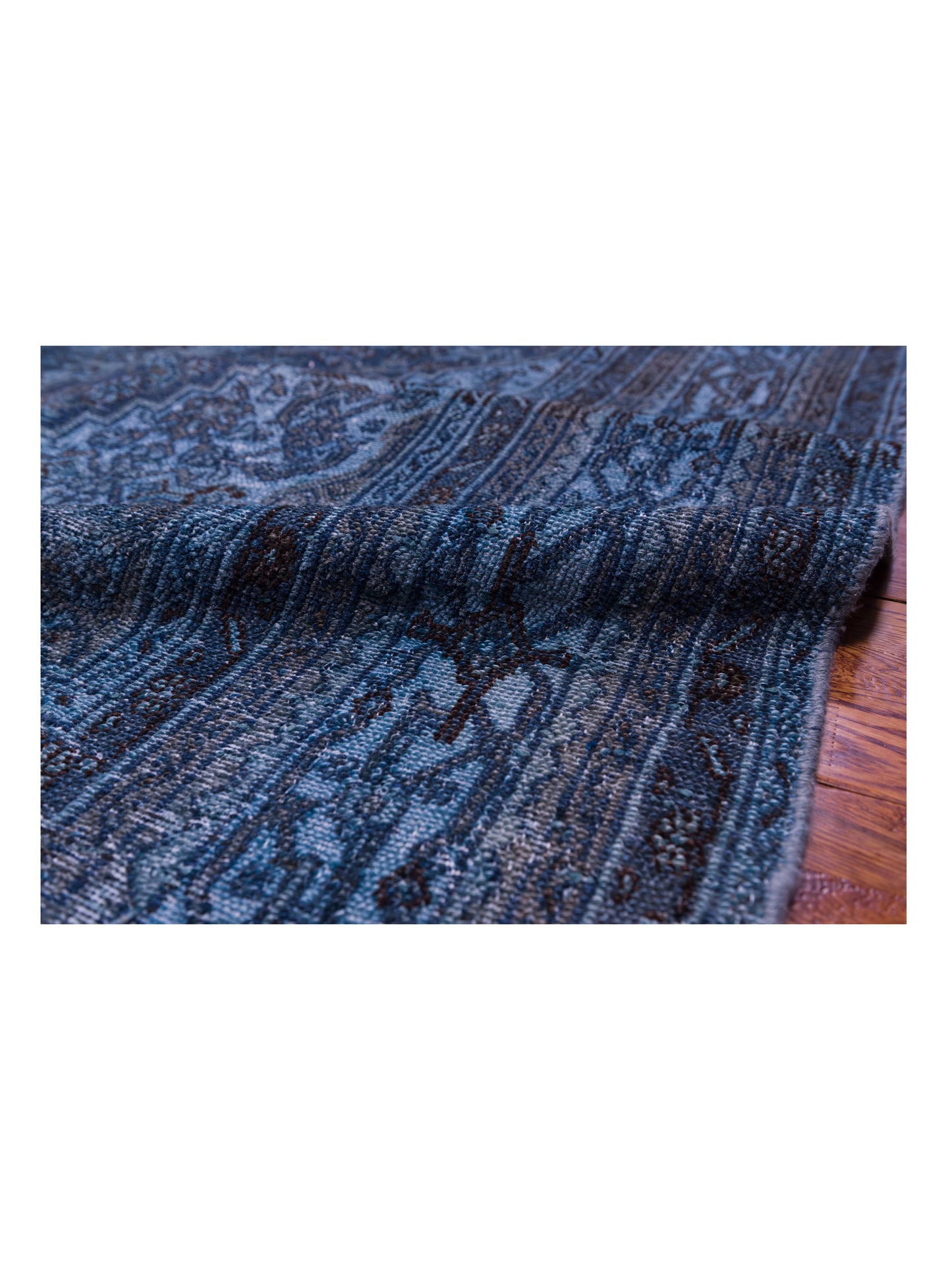 Vintage Blue 11x18.3 Hand Knotted Rug