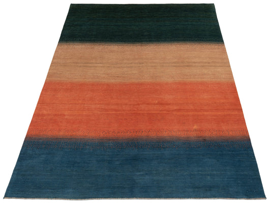 Modern Gabbeh Multi 7.8x10.2 Hand Knotted Rugs