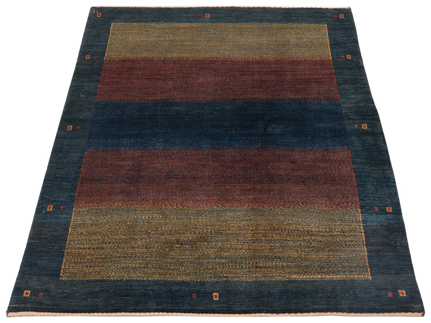 Modern Gabbeh Multi Multi 4.11x6.9 Hand Knotted Rugs