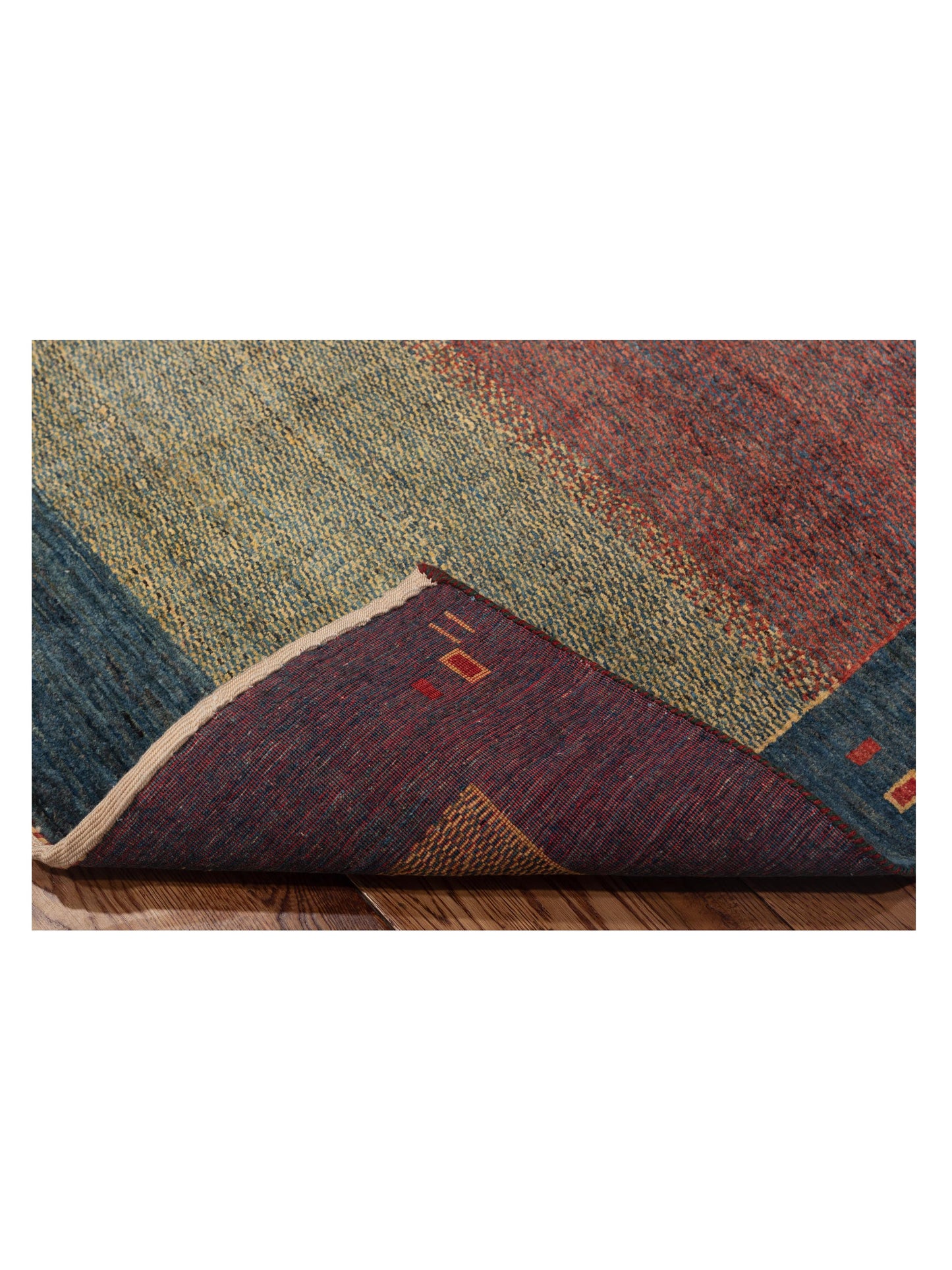 Modern Gabbeh Multi Multi 4.11x6.9 Hand Knotted Rugs