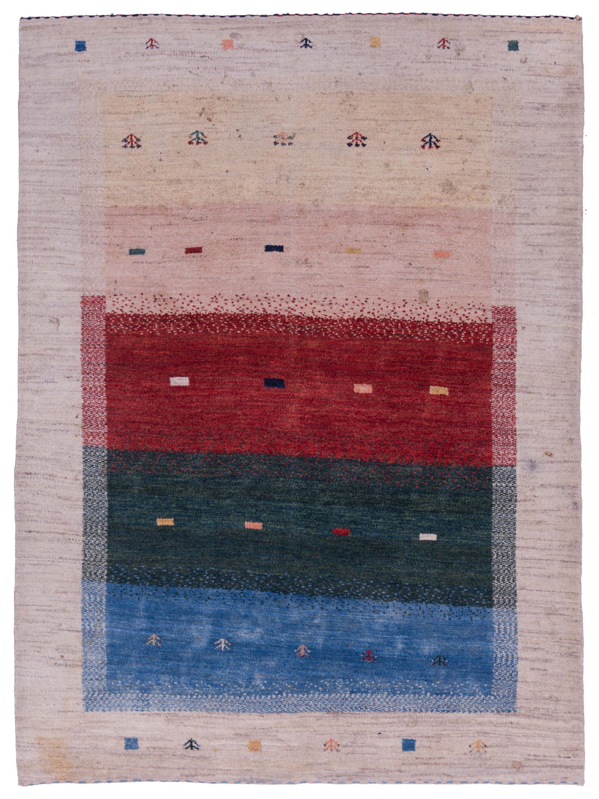 Siena Modern Gabbeh  Ivory  Contemporary