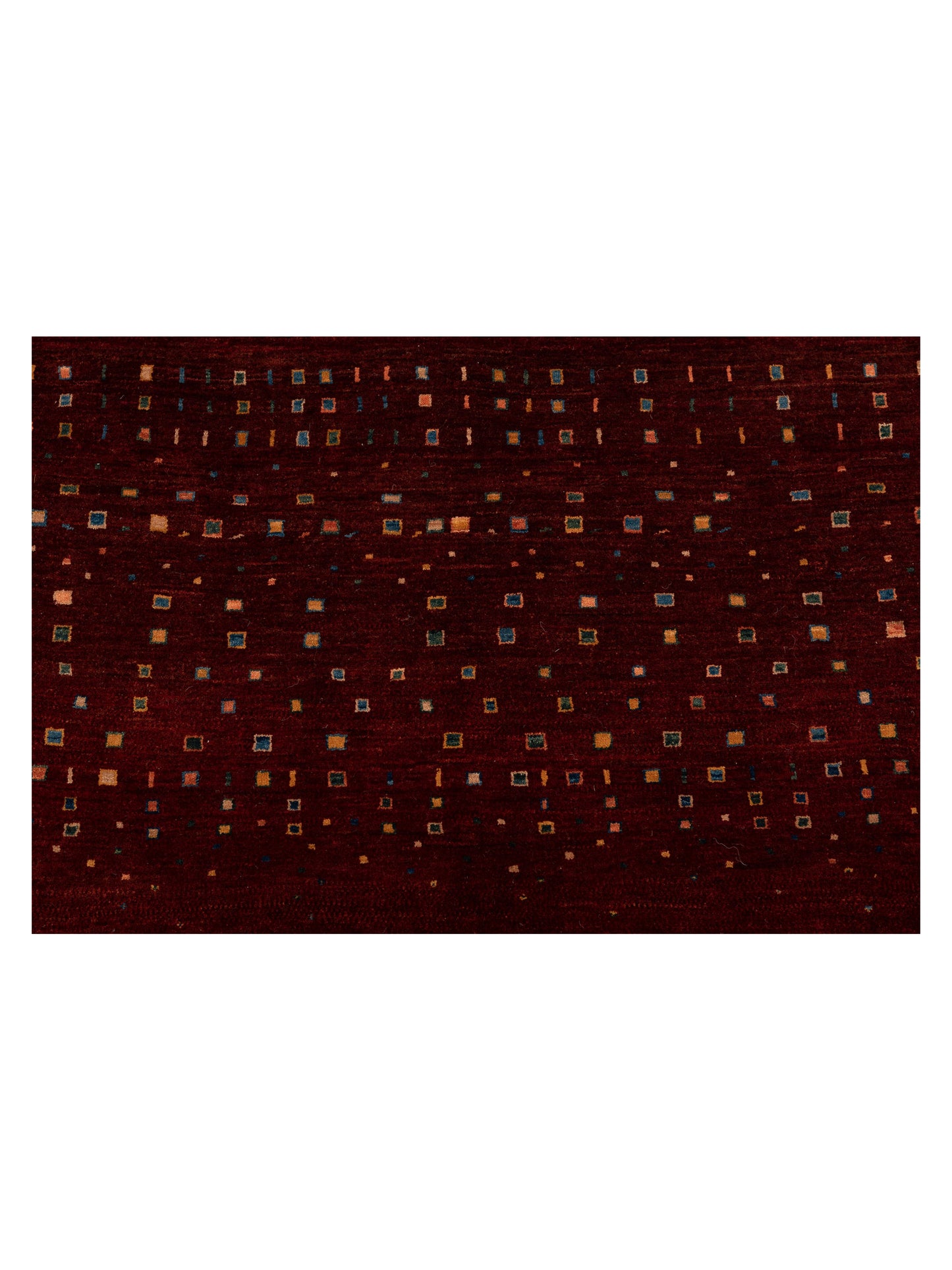 Modern Gabbeh Red 7.4x8.10 Hand Knotted Rugs