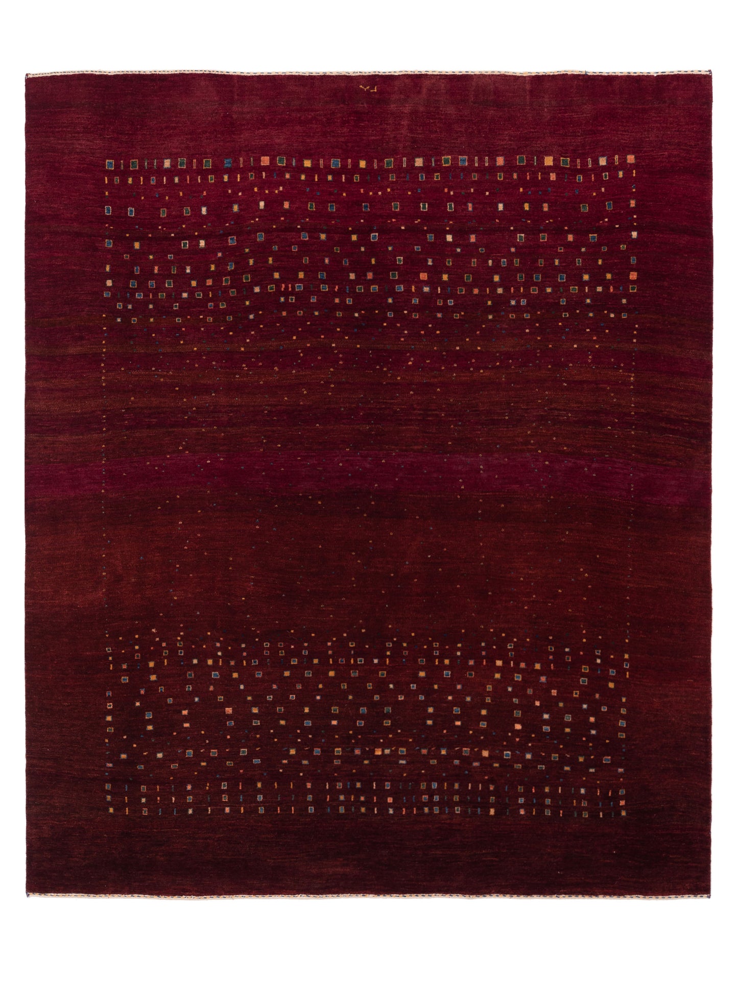 Siena Modern Gabbeh  Red  Contemporary