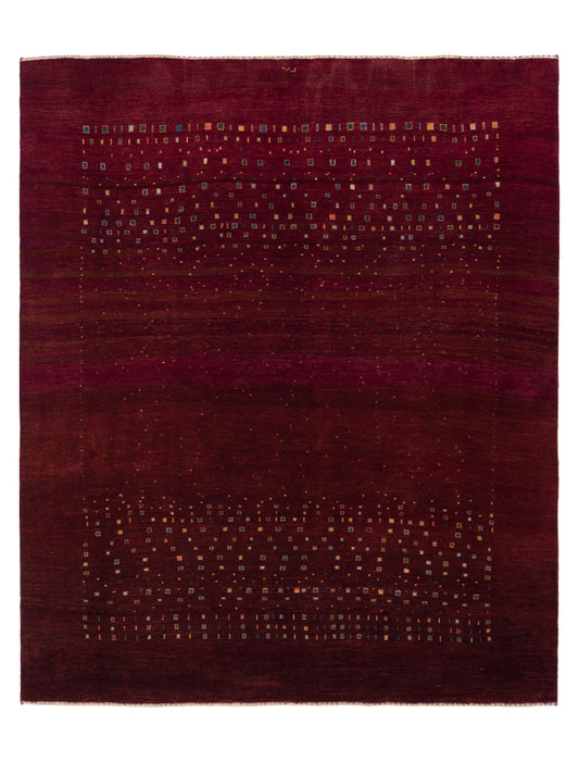 Siena Modern Gabbeh  Red  Contemporary