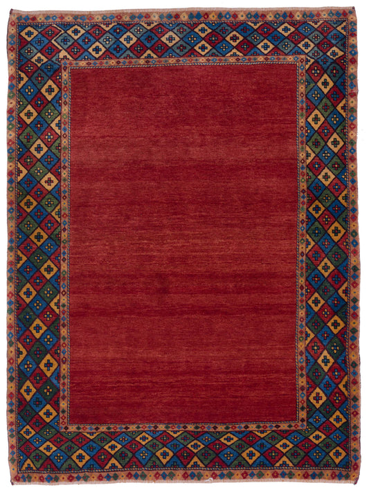 Siena Modern Gabbeh  Red Blue Contemporary