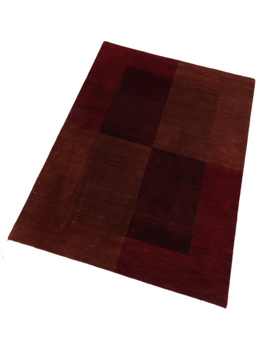 Tibarra Red 5.2x8.1 Hand Knotted Rug