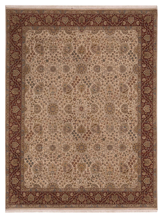 Rajpur Empire  Ivory Burgundy Transitional