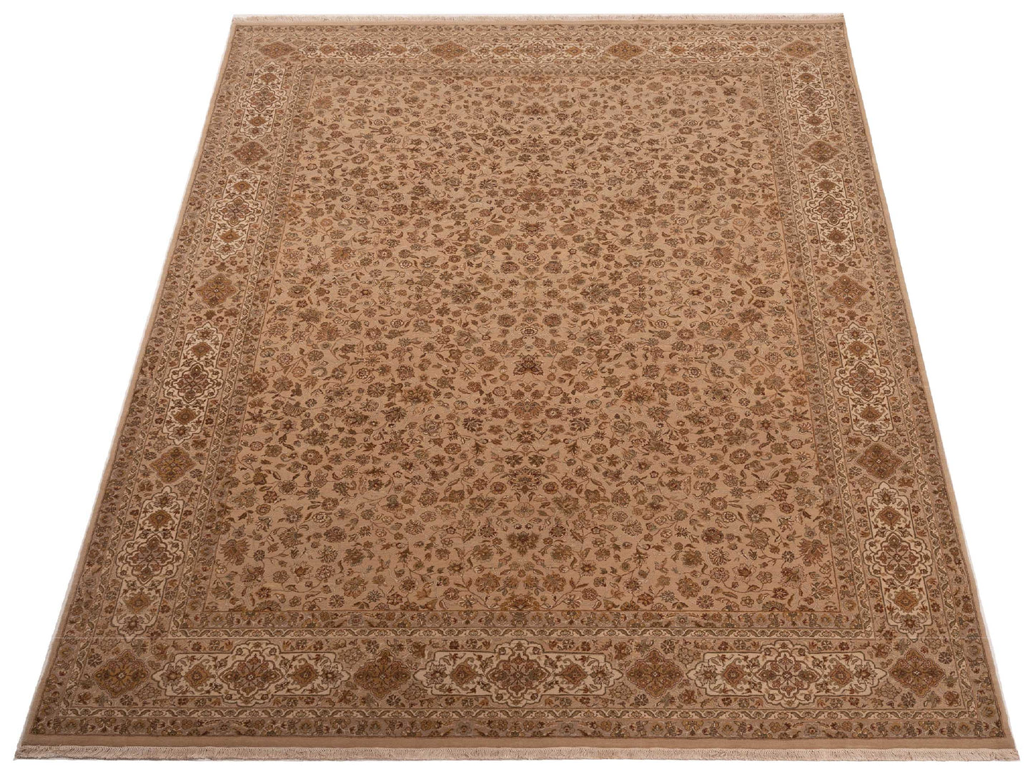 Imperen Cream Cream 9.2x12.3 Hand Knotted Rug