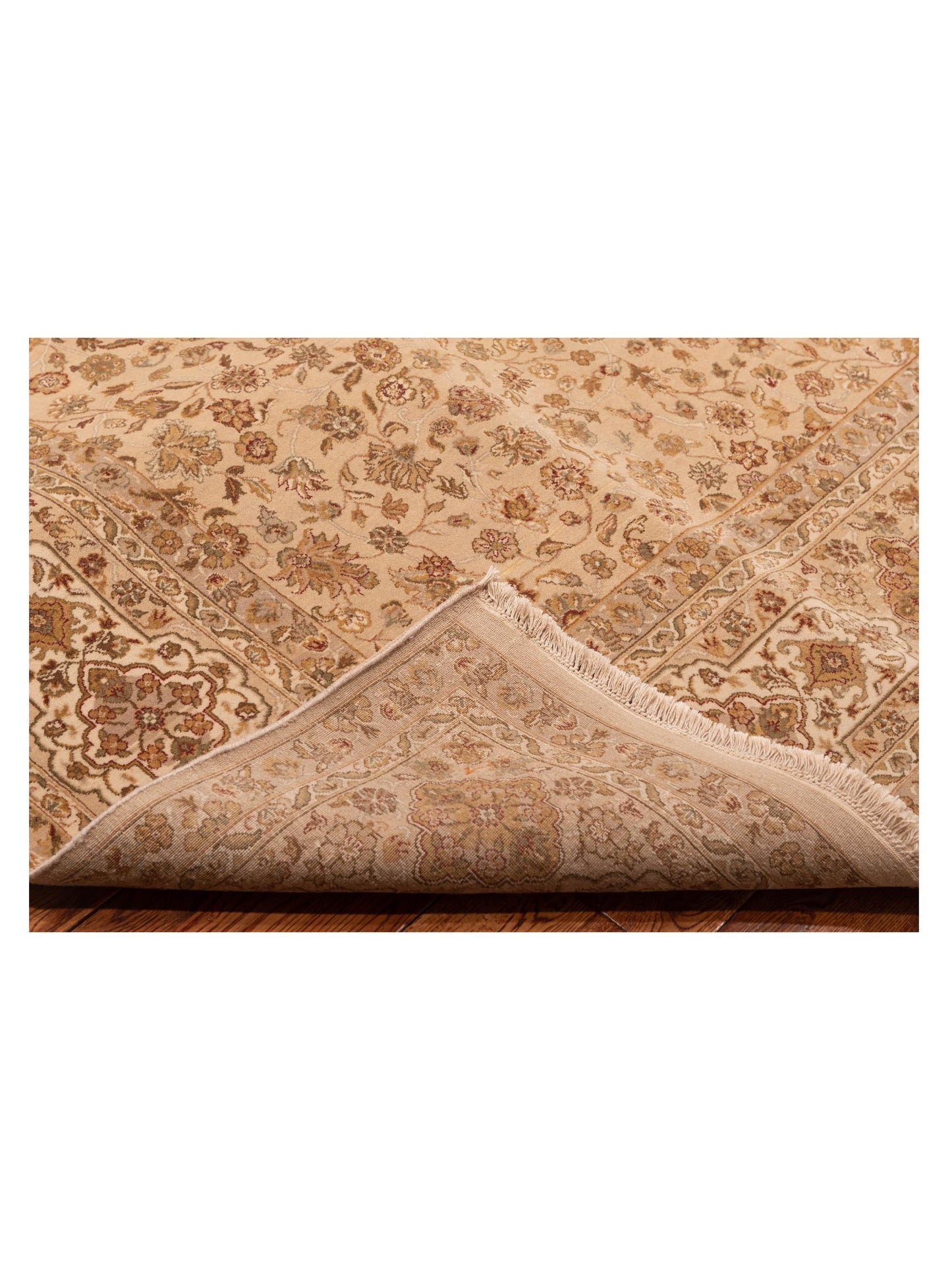 Imperen Cream Cream 9.2x12.3 Hand Knotted Rug
