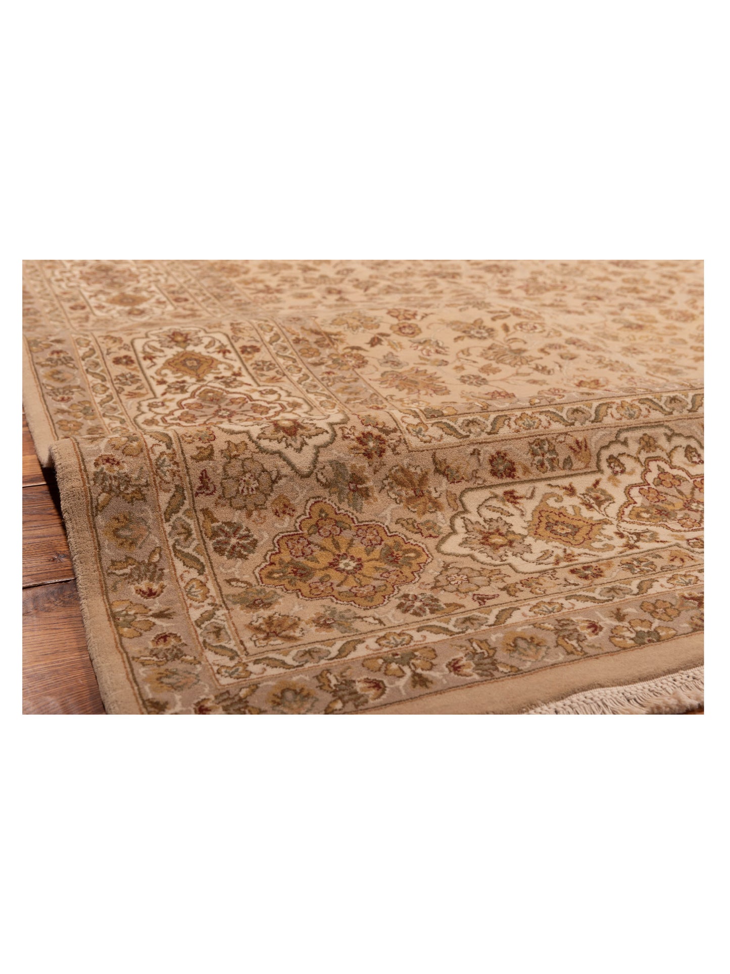 Imperen Cream Cream 9.2x12.3 Hand Knotted Rug
