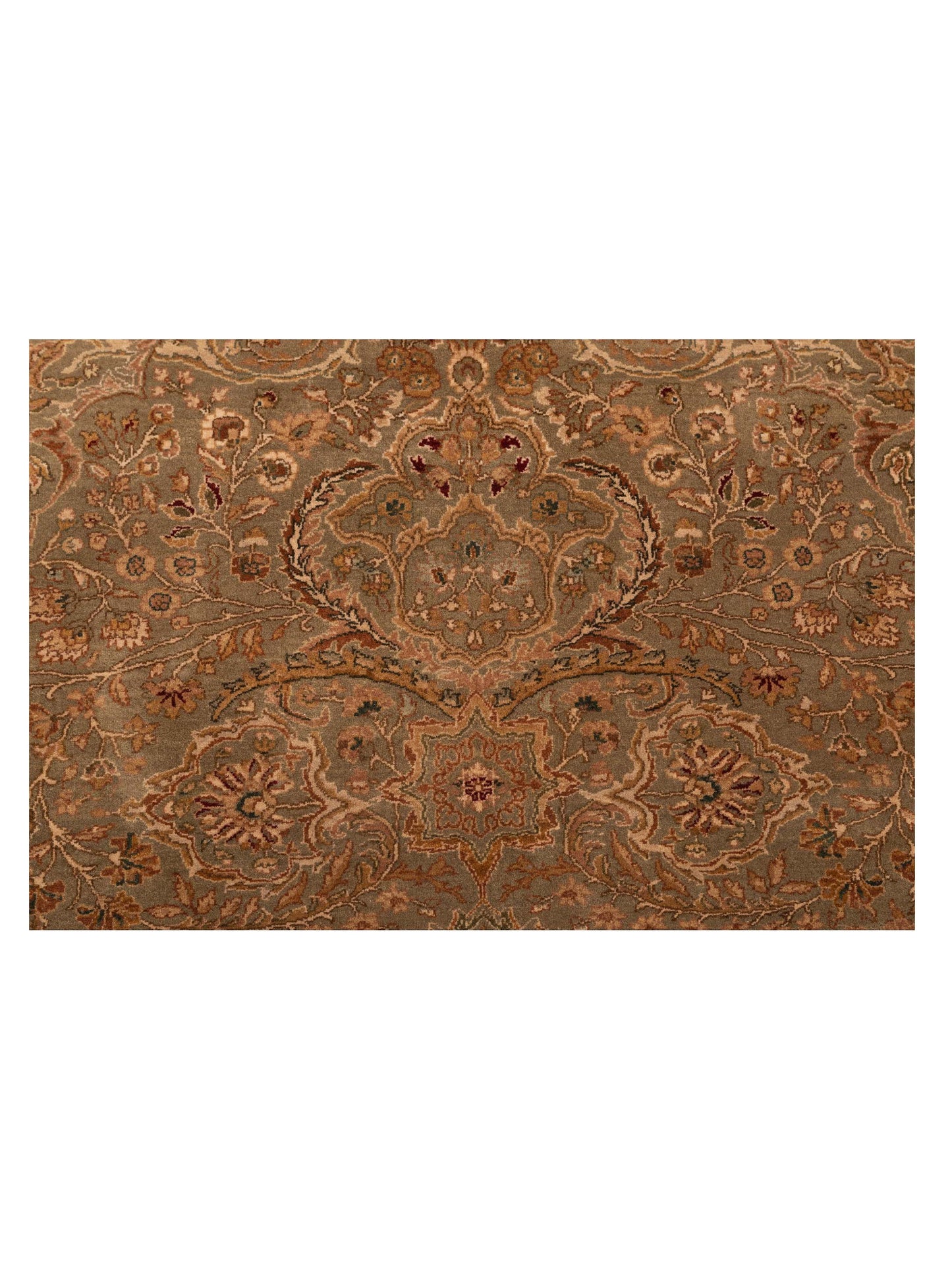 Imperen Green Green 8.1x11.7 Hand Knotted Rug