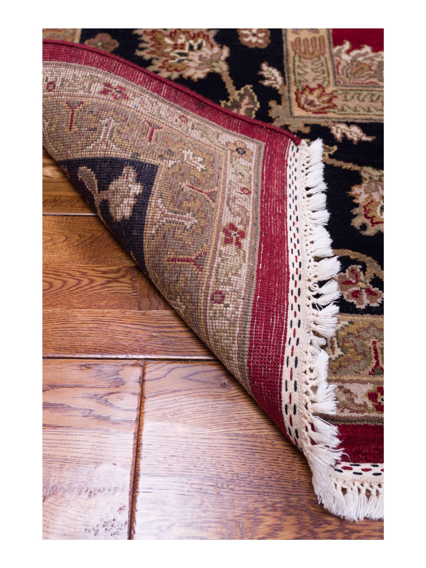 Mehvara Red Black 10.1x13.11 Hand Knotted Rug