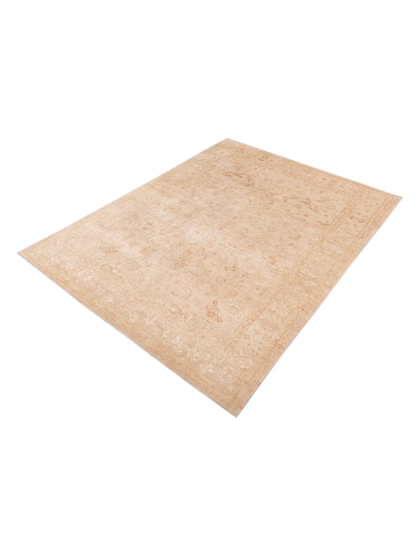 Sabira Silver Cream 9x11.11 Hand Knotted Rug