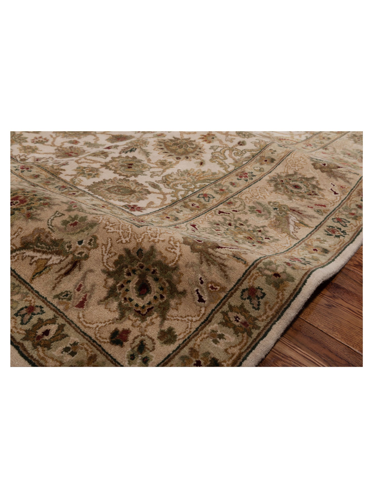 Corvella Ivory Beige 8.3x9.11 Hand Knotted Rug