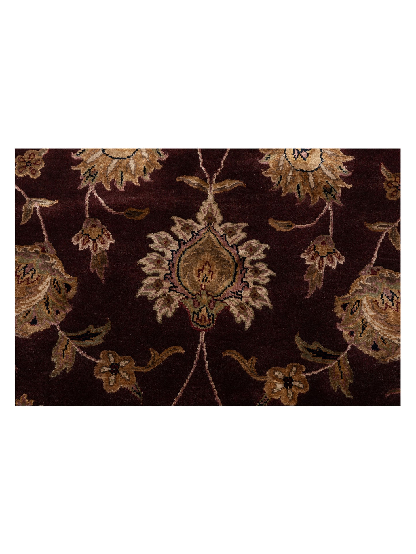 Javira Silk Plum Beige 8x10.3 Hand Knotted Rug