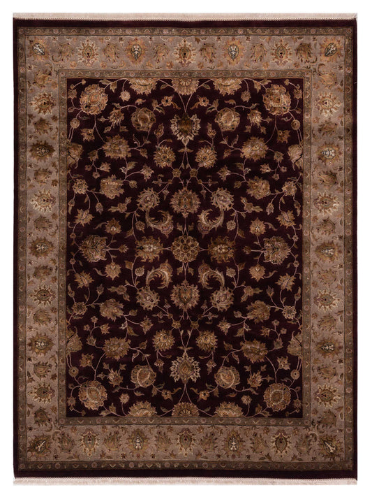 Rajpur Imperial Silk  Plum Beige Transitional