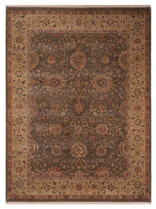 Rajpur Crown  Teal Blue Gold Transitional