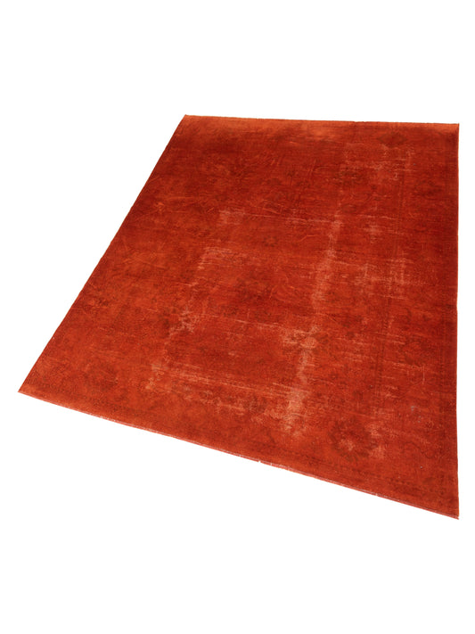 Rechromia Orange 8.8x11.9 Hand Knotted Rug