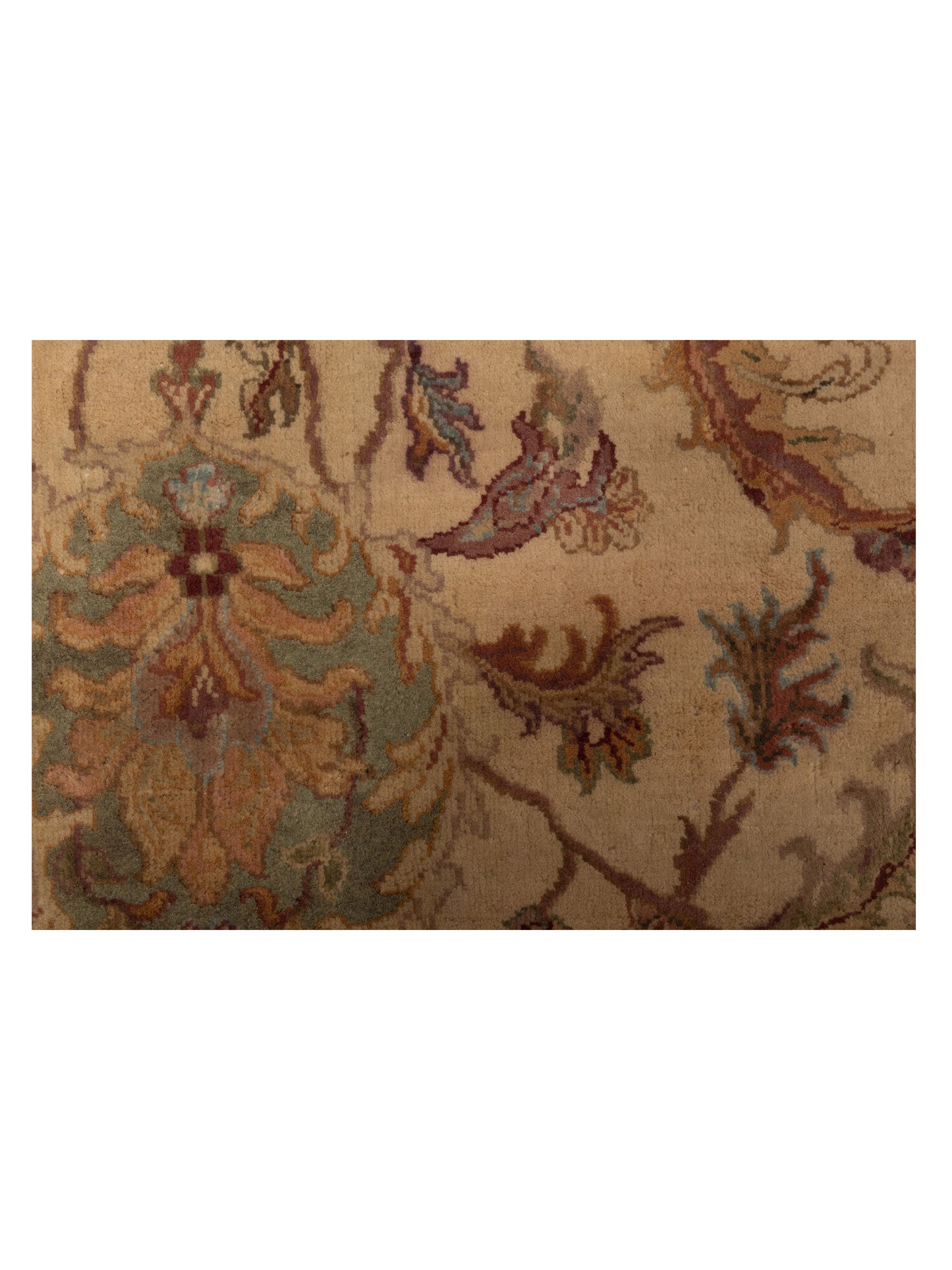 Corvella Beige Gold 8x10 Hand Knotted Rug