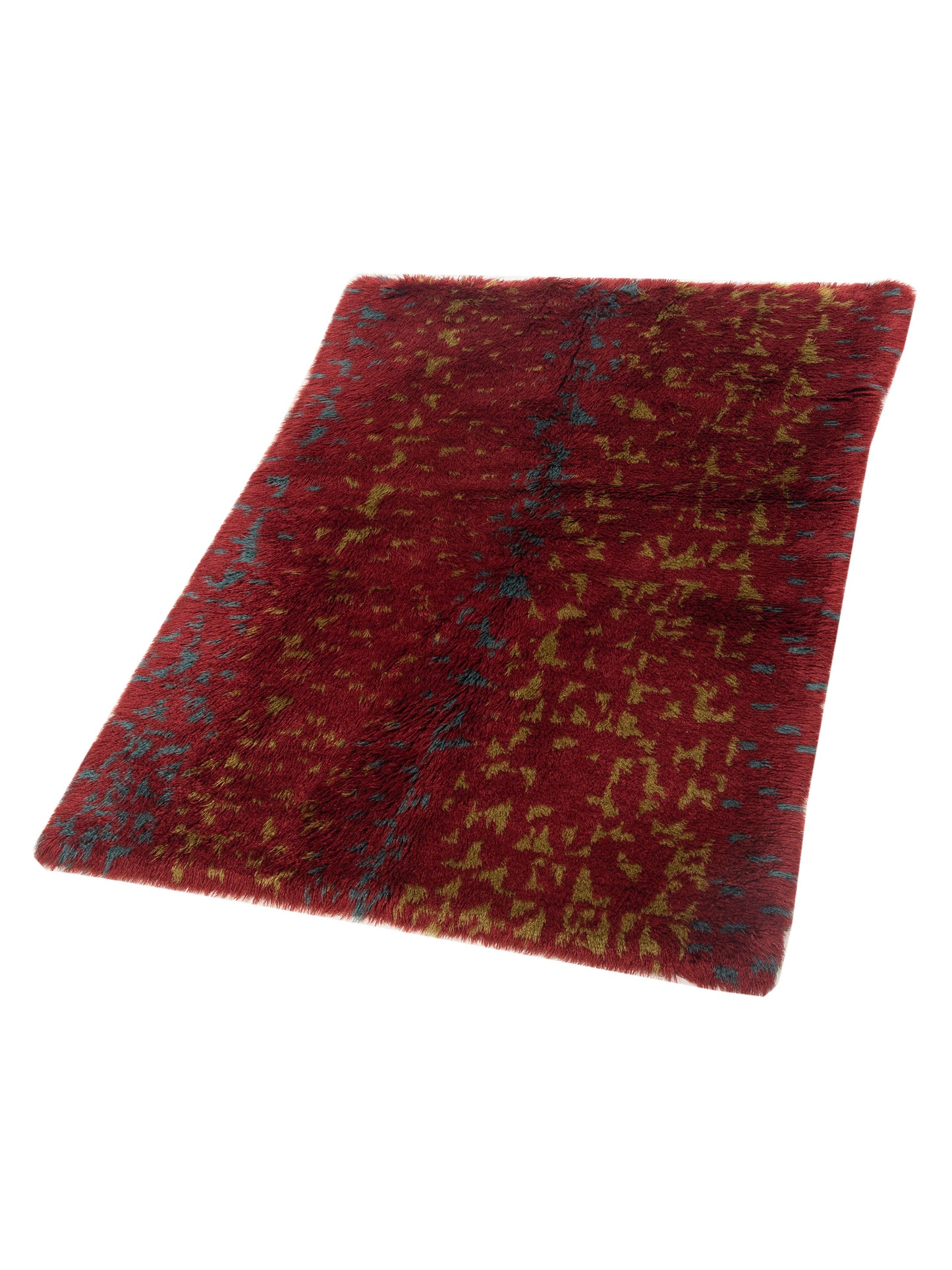 Baskra Red Red 5.11x7.10 Hand Knotted Rug