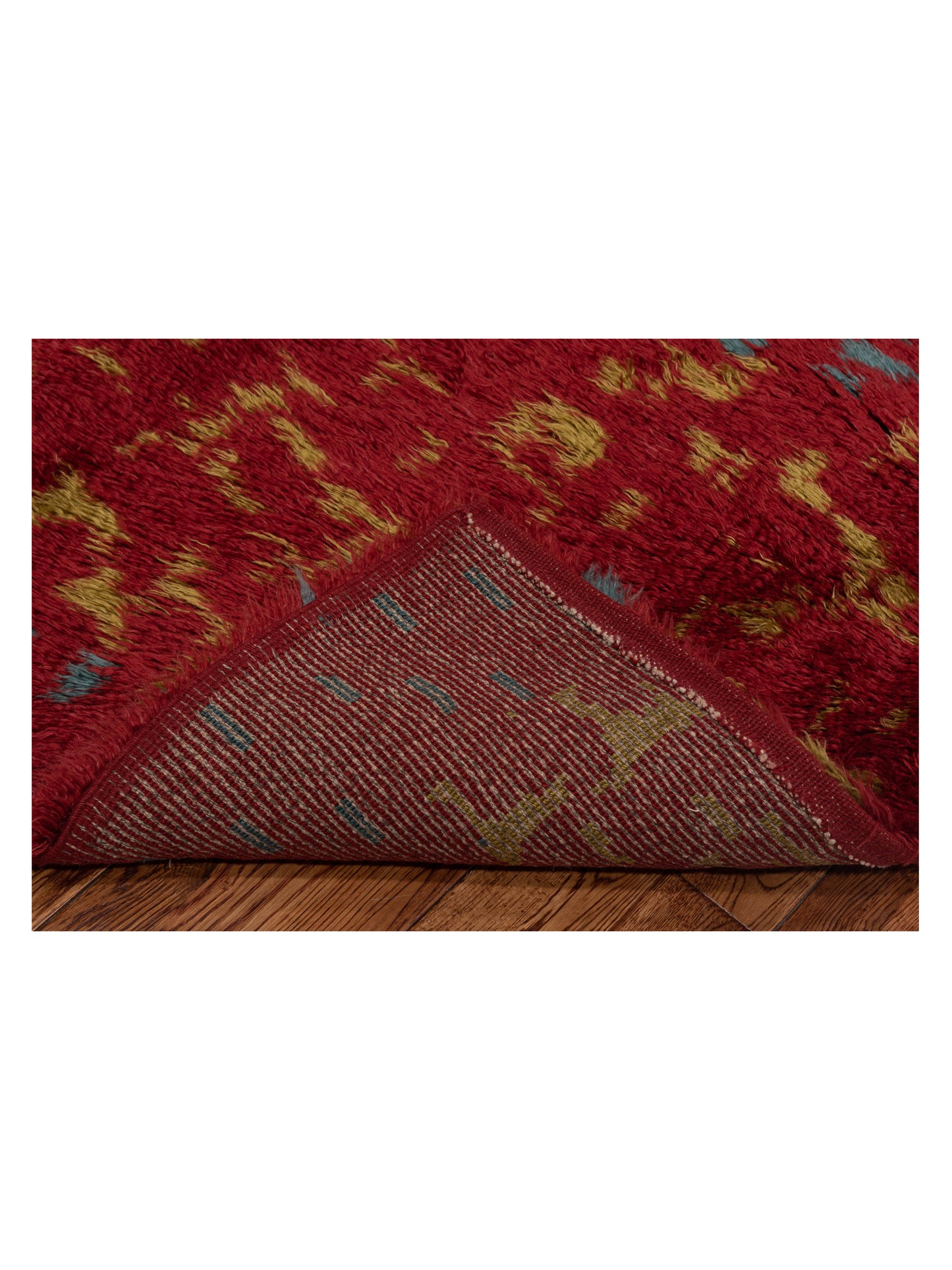 Baskra Red Red 5.11x7.10 Hand Knotted Rug