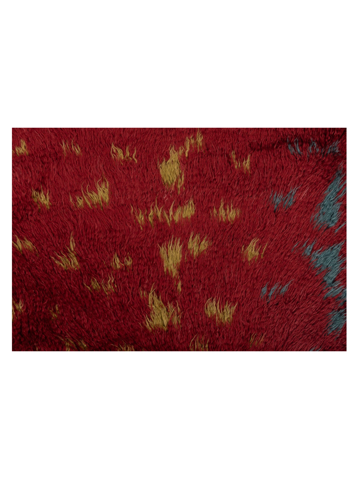 Baskra Red Red 5.11x7.10 Hand Knotted Rug