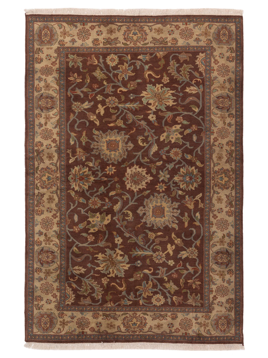 Rajpur Lilac  Brown Ivory Traditional