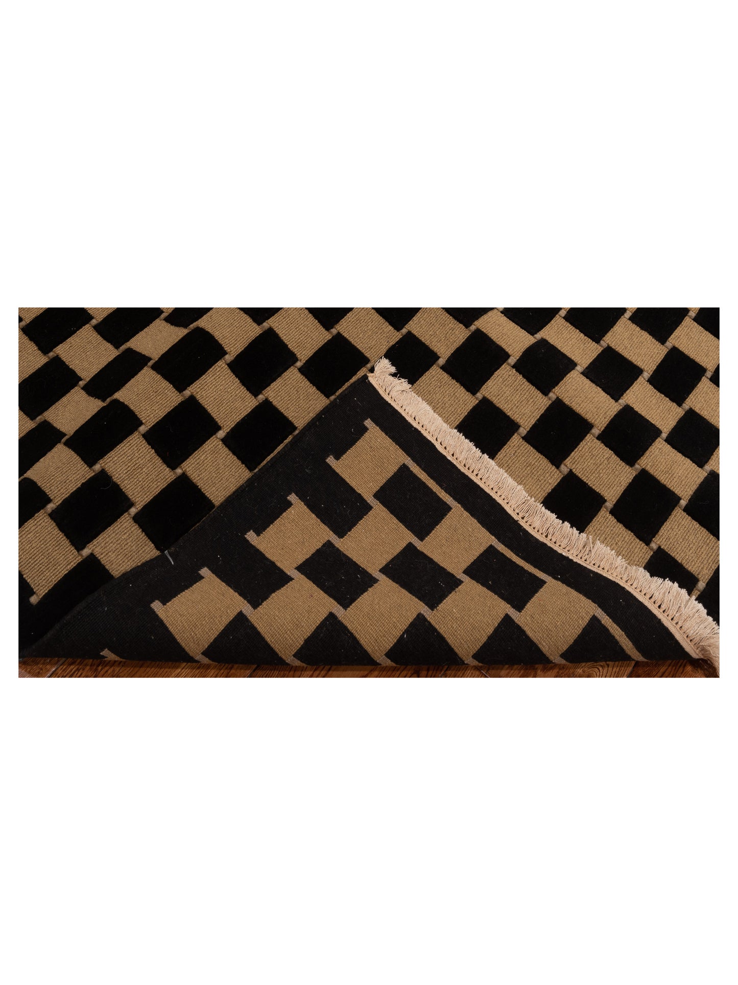 Tibarra Gold Black 8x9.9 Hand Knotted Rug