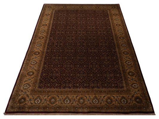 Corvella Red Beige 12x18 Hand Knotted Rug