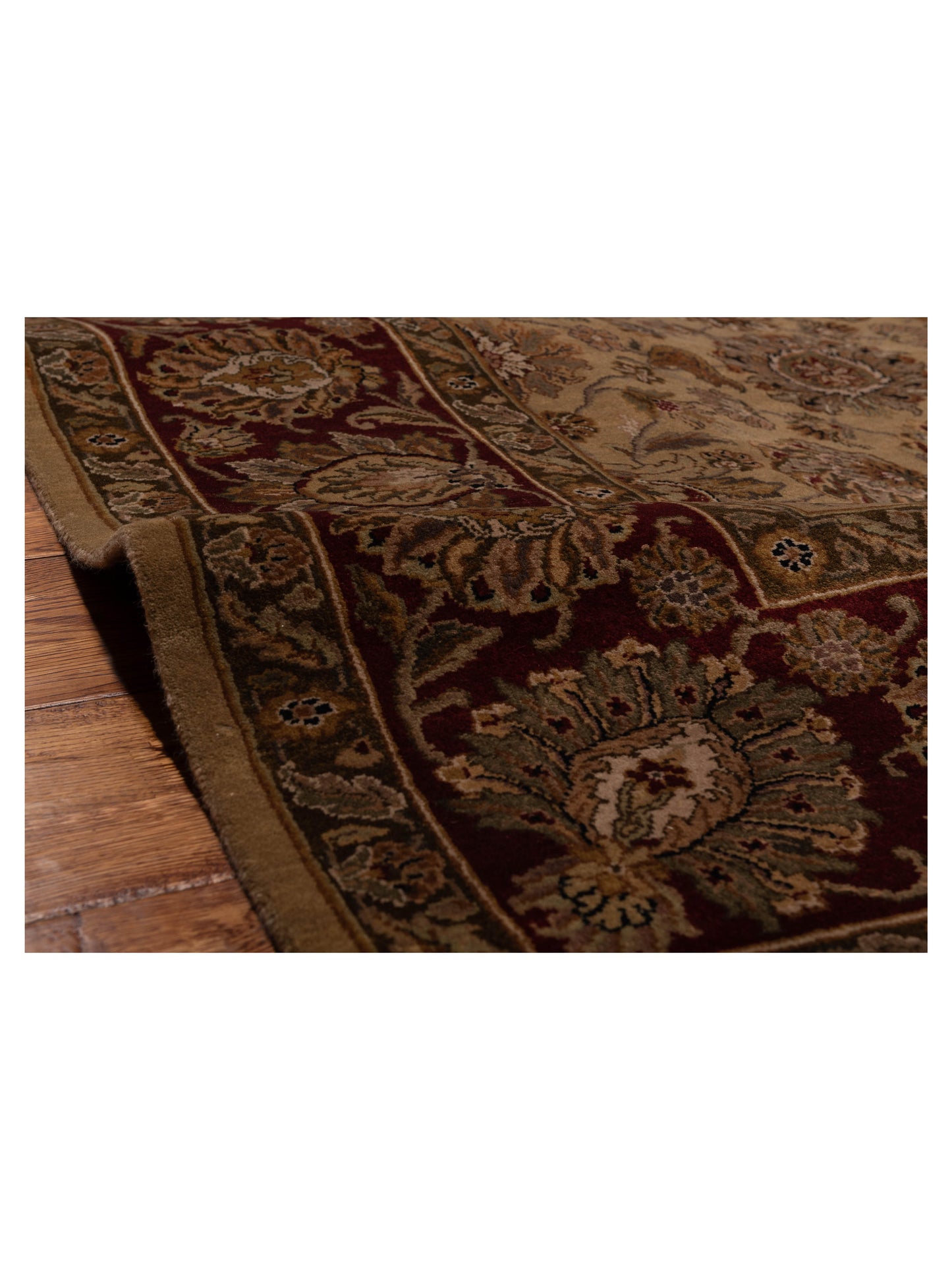 Corvella Light Brown Red 8.2x9.11 Hand Knotted Rug