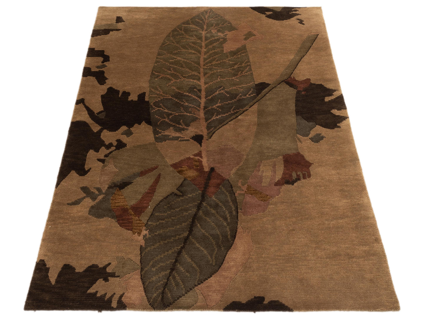 Tibarra Green 5.7x7.11 Hand Knotted Rug