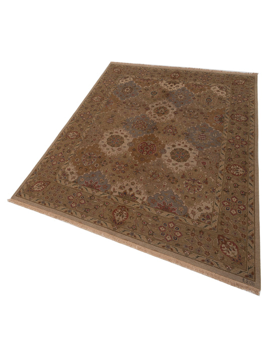 Soumak Brown 8x10 Hand Woven Rug