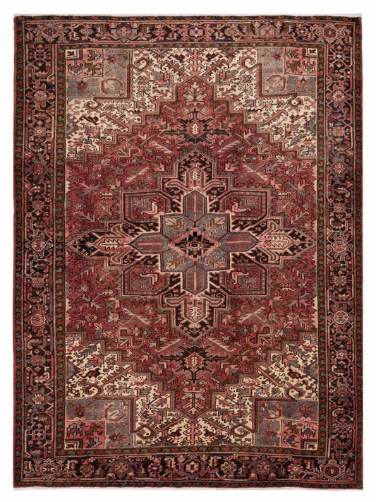 Pasha Antique Heirloom  Red Brown Traditional